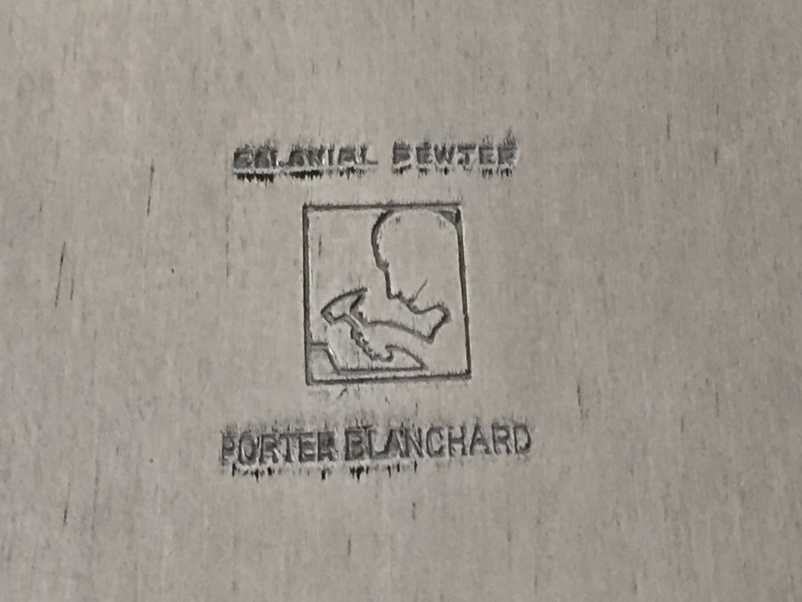 Porter Blanchard Colonial Pewter Hand Hammered 4-Piece Set  [Photo 18]