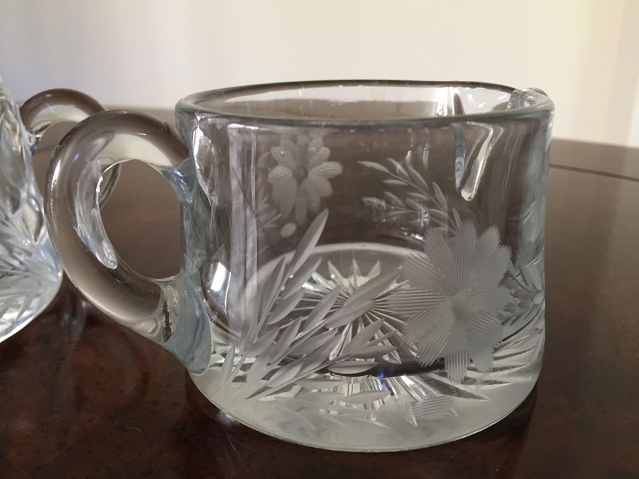 Crystal Creamer And Sugar Bowl [Photo 3]
