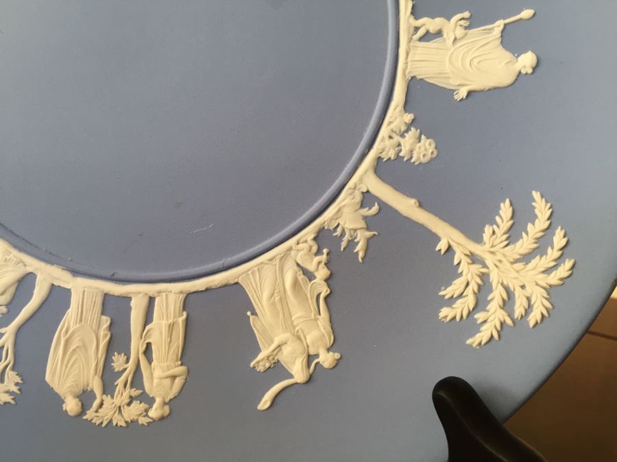 Vintage 1956 Wedgwood Blue And White Plate And Pitcher [Photo 16]