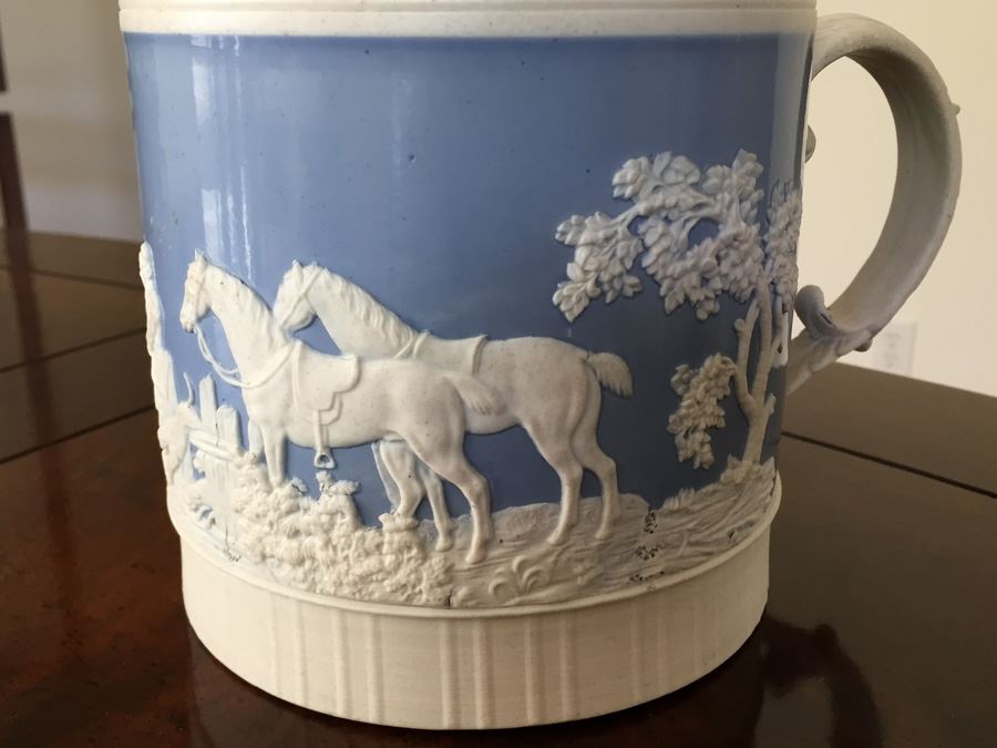 Fine Late 18th C. Wedgwood Jasperware Ale Mug Probably By Turner Pre 1775 [Photo 5]