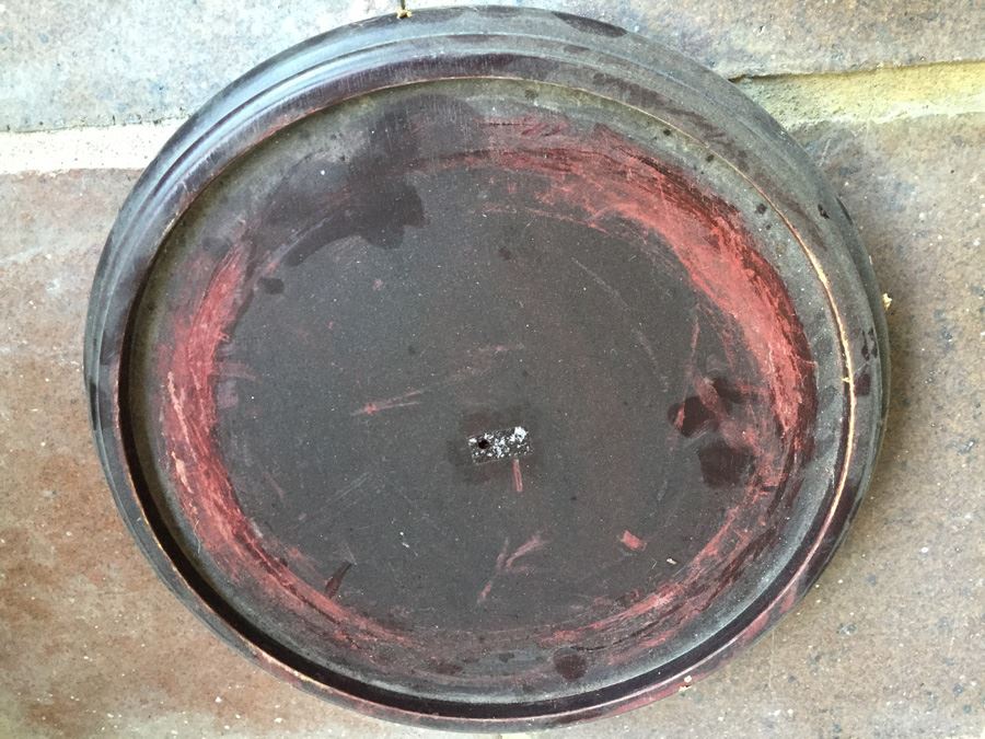 Large 18' Diameter Blue And White Pot With Wooden Stand [Photo 19]