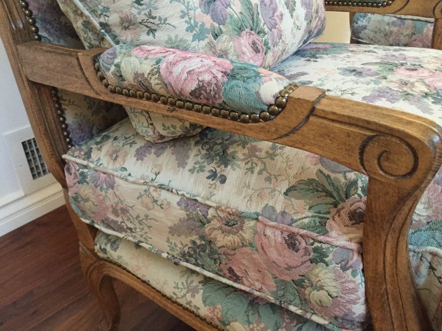 Pair Of Lockhart Furniture Upholstered Arm Chairs Large [Photo 6]