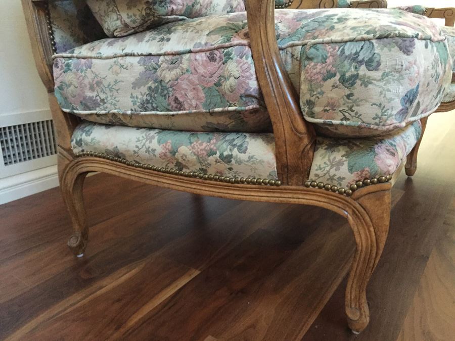 Pair Of Lockhart Furniture Upholstered Arm Chairs Large [Photo 3]