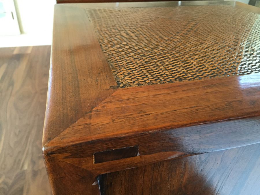 Pair Of Stunning Asian End Tables With Brass Hardware [Photo 3]