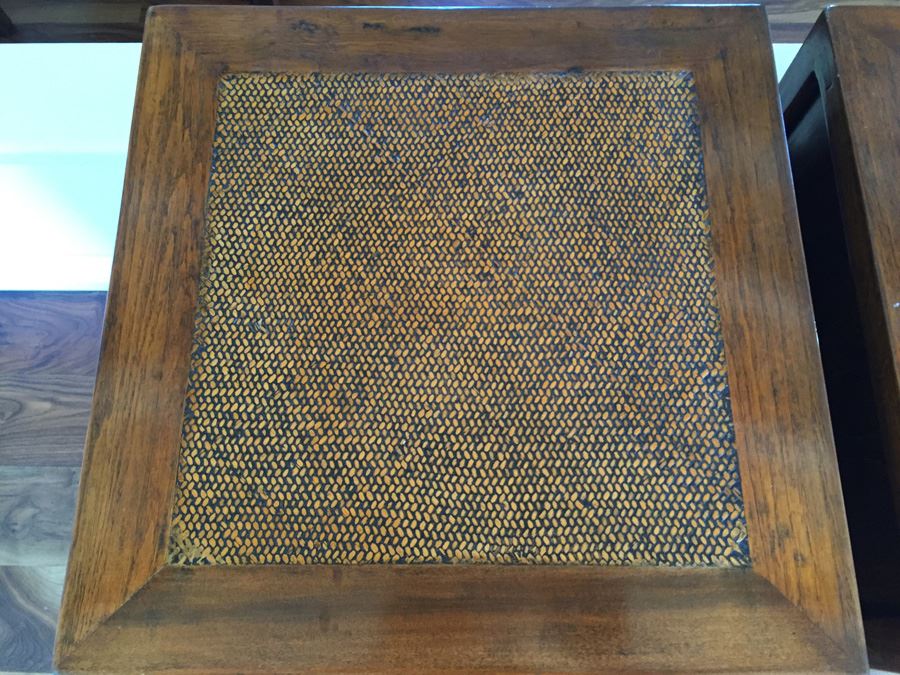 Pair Of Stunning Asian End Tables With Brass Hardware [Photo 11]