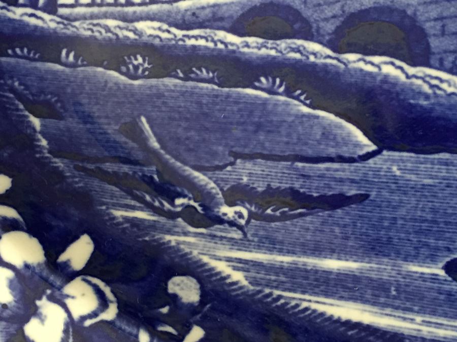 Impressive Spode's Tower Copeland England Large Serving Platter Flo Flow Blue [Photo 9]