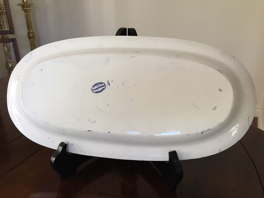 Impressive Spode's Tower Copeland England Large Serving Platter Flo Flow Blue [Photo 17]