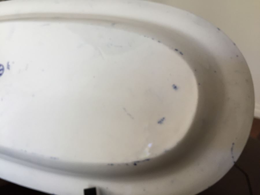 Impressive Spode's Tower Copeland England Large Serving Platter Flo Flow Blue [Photo 16]