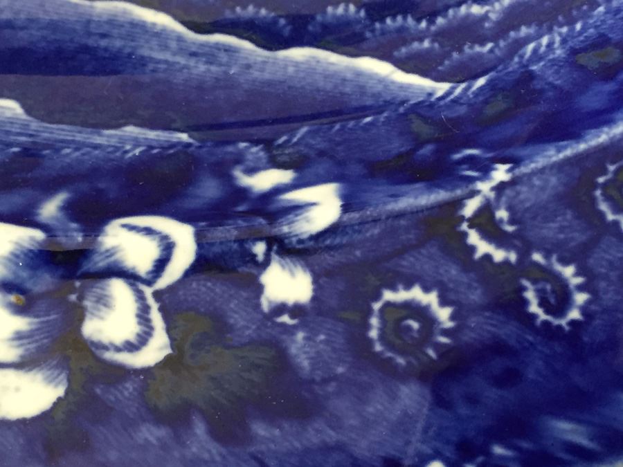 Impressive Spode's Tower Copeland England Large Serving Platter Flo Flow Blue [Photo 10]