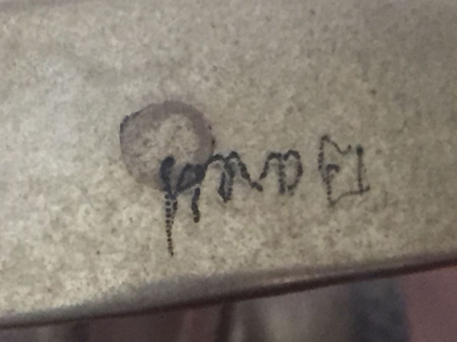 Vintage Brass Stand With Adjustable Magnifying Glass Signed [Photo 3]