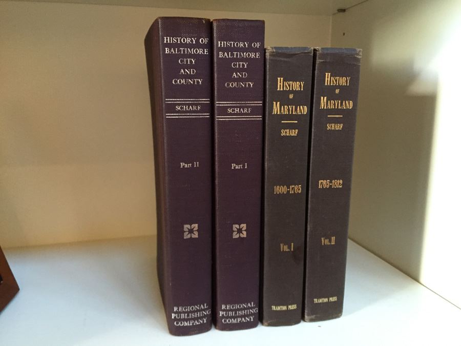 Set Of Books On The History Of Baltimore And Maryland