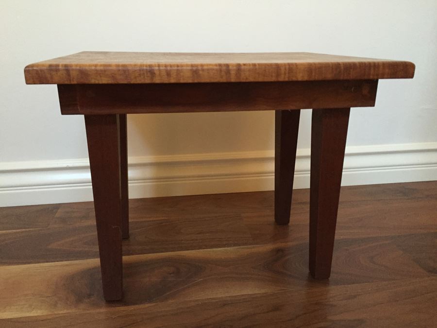 Custom Wooden Stool Handcrafted By Grandfather [Photo 2]