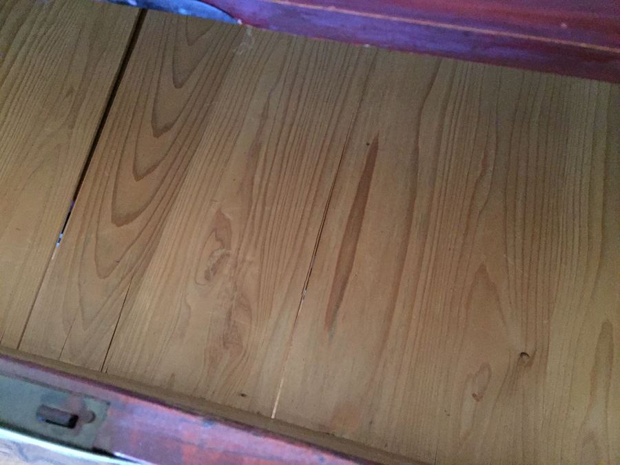 Pair Of Stunning Red Asian Campaign Chest Of Drawers Sitting On Modern Metal Stand [Photo 20]