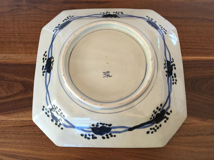 Stunning Blue And White Signed Pottery Bowl [Photo 10]