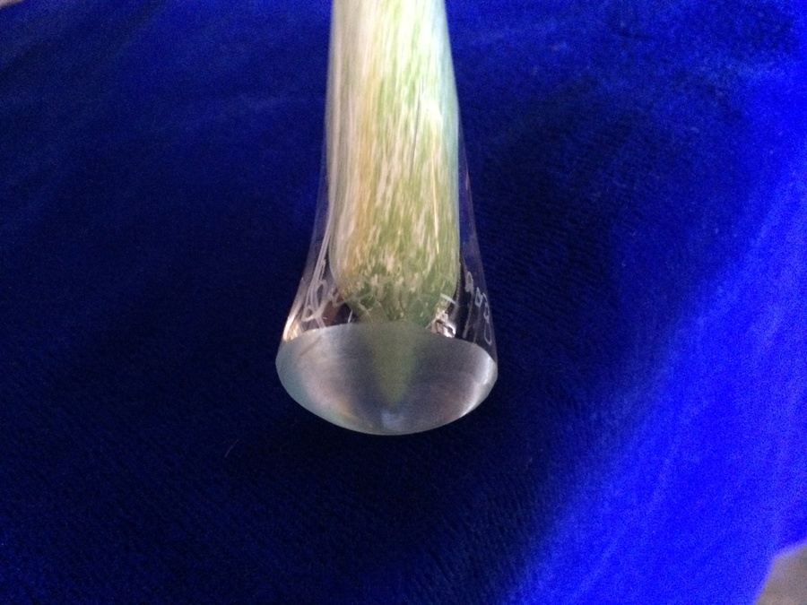 Signed Blown Glass Flower Vases [Photo 15]