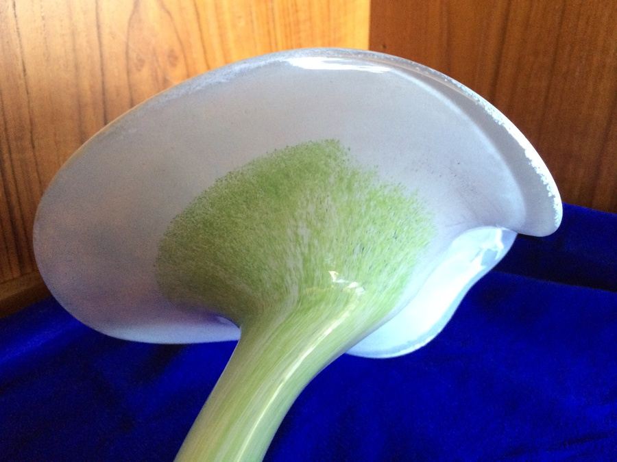 Signed Blown Glass Flower Vases [Photo 11]