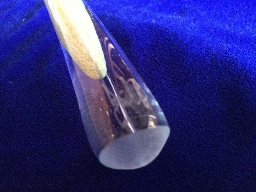 Signed Blown Glass Flower Vases [Photo 8]