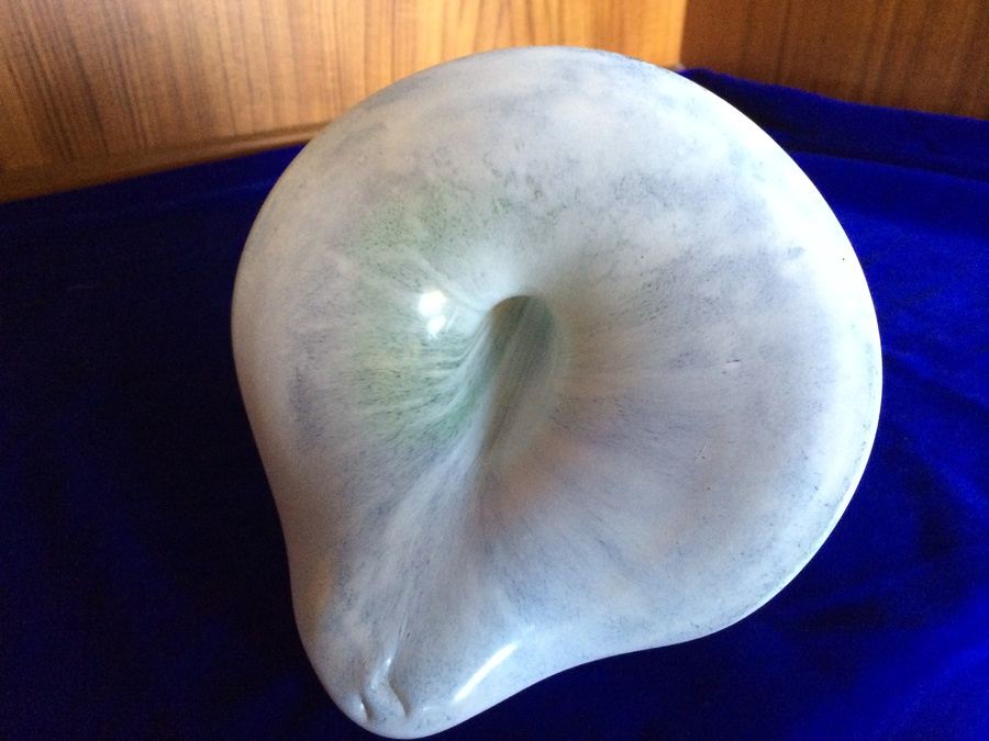 Signed Blown Glass Flower Vases [Photo 10]