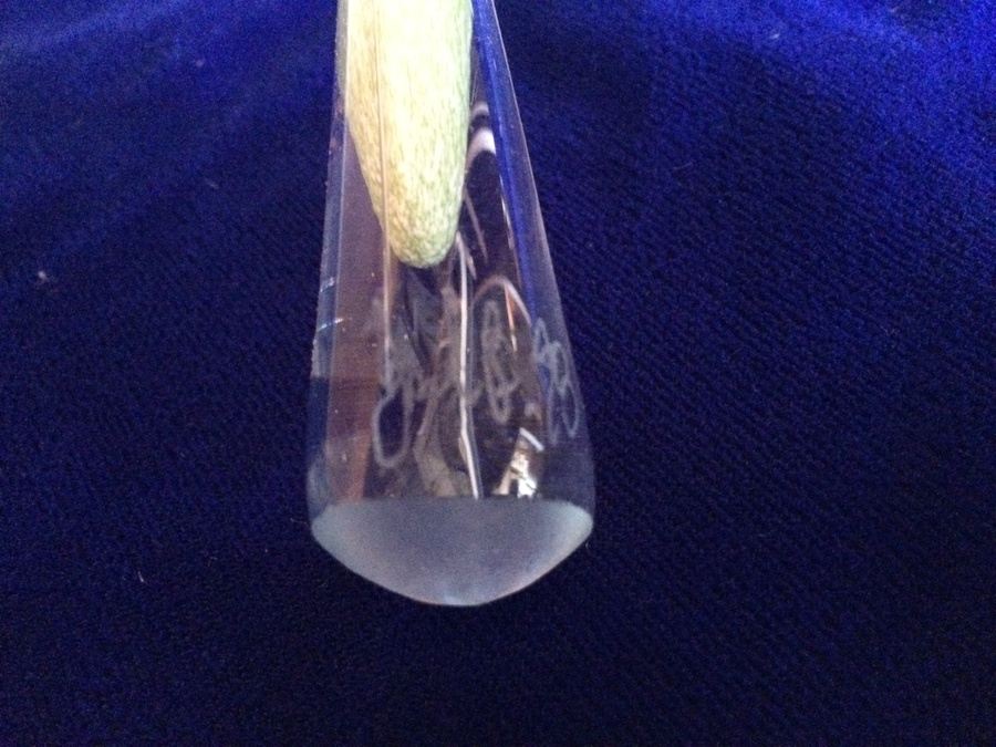 Signed Blown Glass Flower Vases [Photo 7]