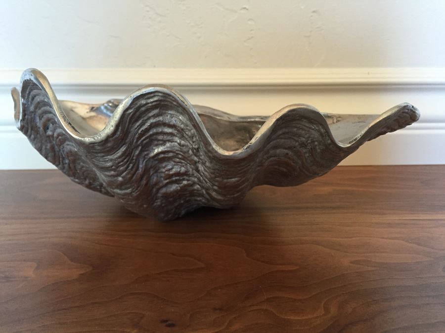 Vintage 1976 Arthur Court Designs Silver Tone Nautical Shell Sculpture [Photo 5]