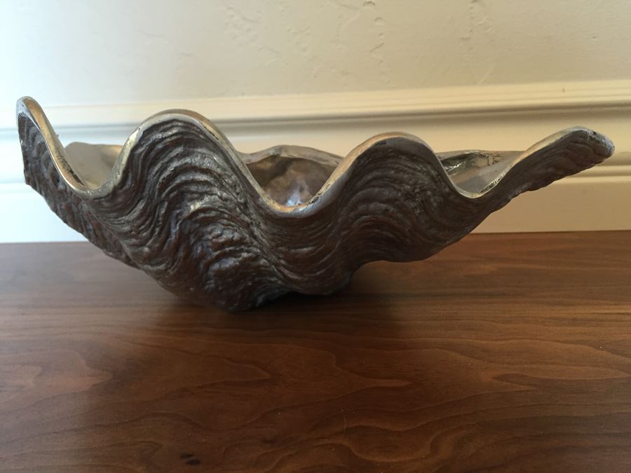 Vintage 1976 Arthur Court Designs Silver Tone Nautical Shell Sculpture [Photo 6]