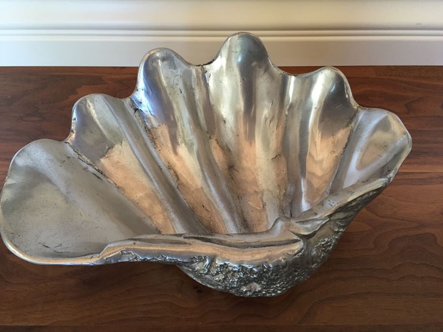 Vintage 1976 Arthur Court Designs Silver Tone Nautical Shell Sculpture [Photo 8]