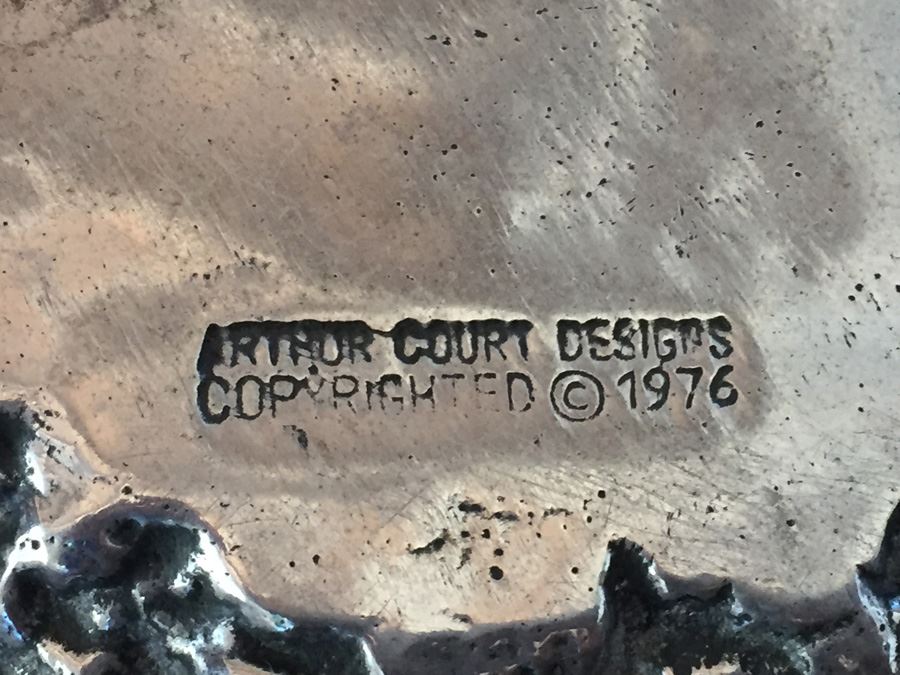 Vintage 1976 Arthur Court Designs Silver Tone Nautical Shell Sculpture [Photo 3]