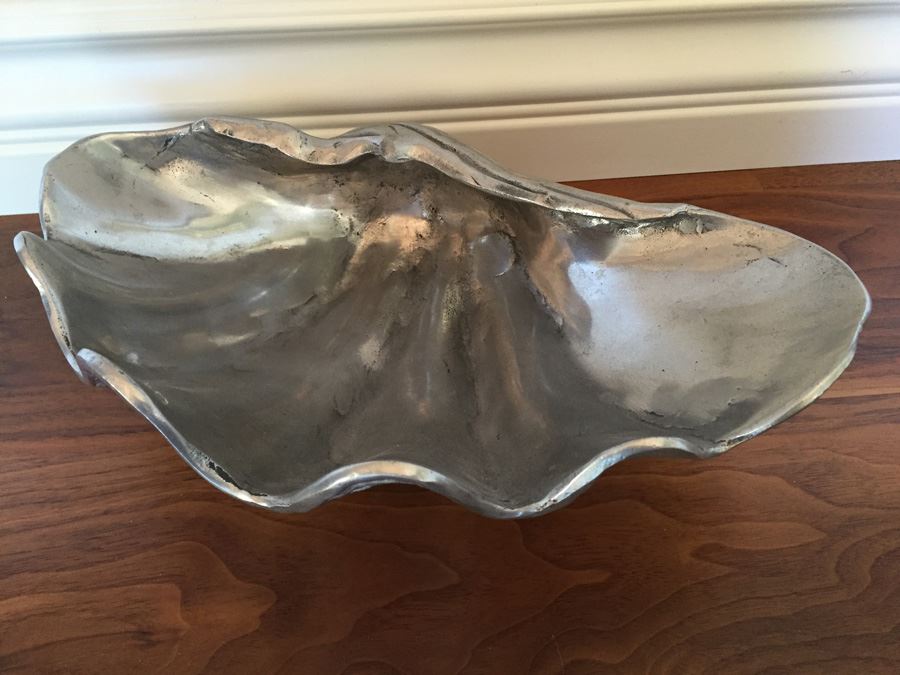 Vintage 1976 Arthur Court Designs Silver Tone Nautical Shell Sculpture [Photo 2]