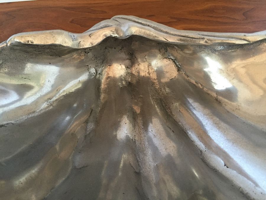 Vintage 1976 Arthur Court Designs Silver Tone Nautical Shell Sculpture [Photo 9]