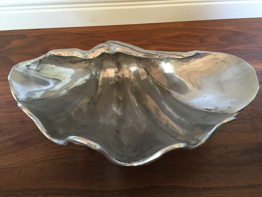 Vintage 1976 Arthur Court Designs Silver Tone Nautical Shell Sculpture [Photo 10]