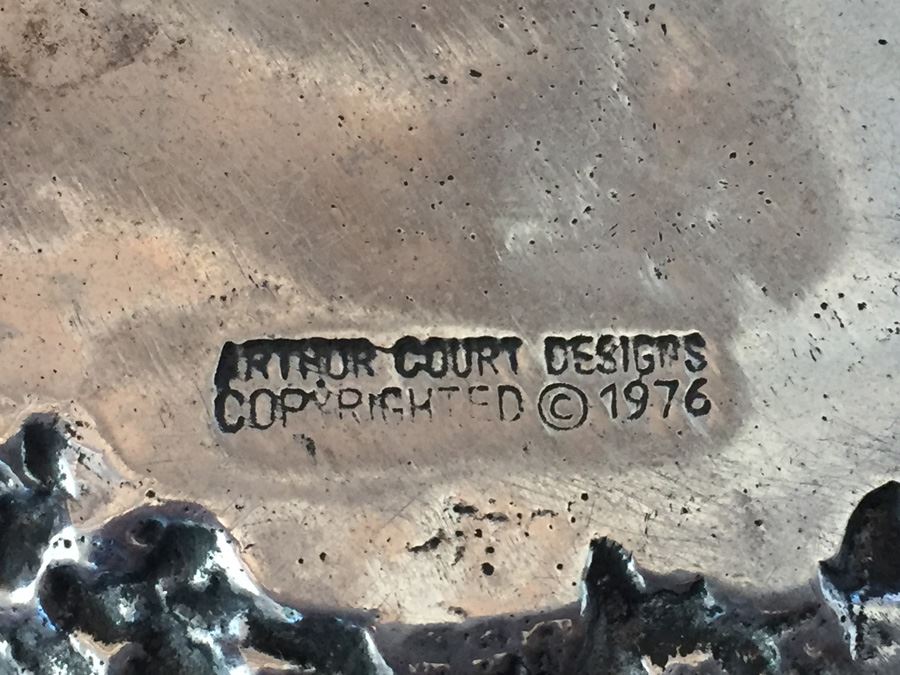 Vintage 1976 Arthur Court Designs Silver Tone Nautical Shell Sculpture [Photo 11]