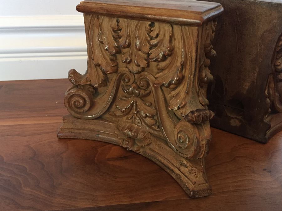 Pair Of Detailed Ornate Designer Bookends [Photo 4]