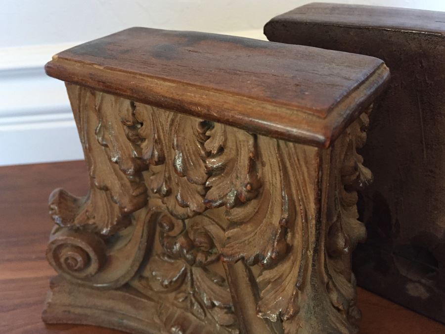 Pair Of Detailed Ornate Designer Bookends [Photo 6]