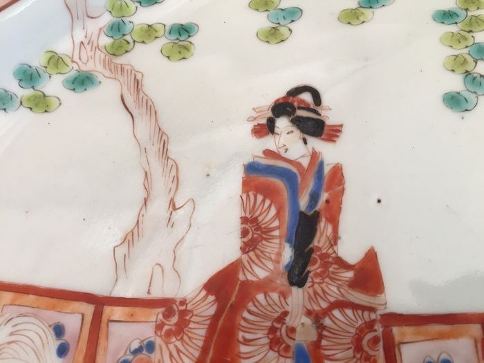 Large Japanese Oval Bowl Platter [Photo 7]