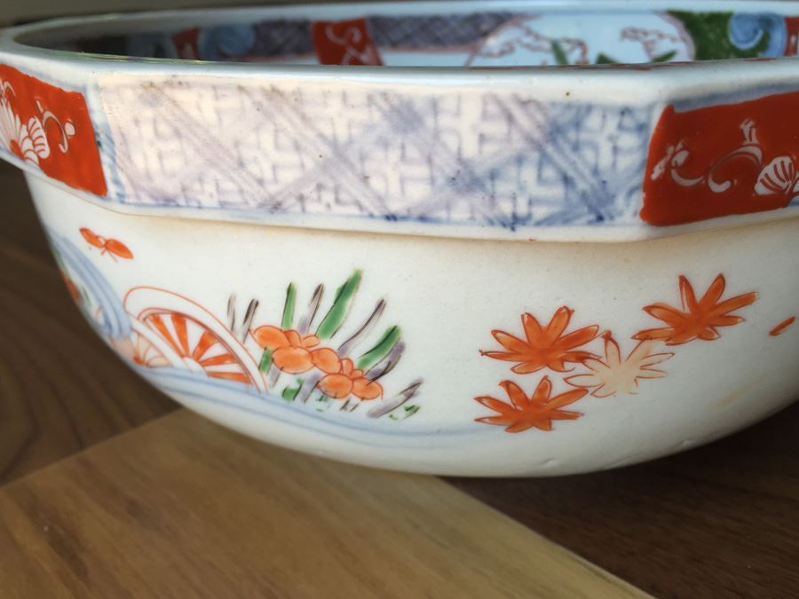 Stunning Vintage Asian Bowl With Landscape Scene [Photo 18]