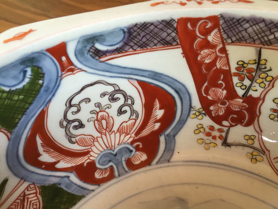 Stunning Vintage Asian Bowl With Landscape Scene [Photo 6]