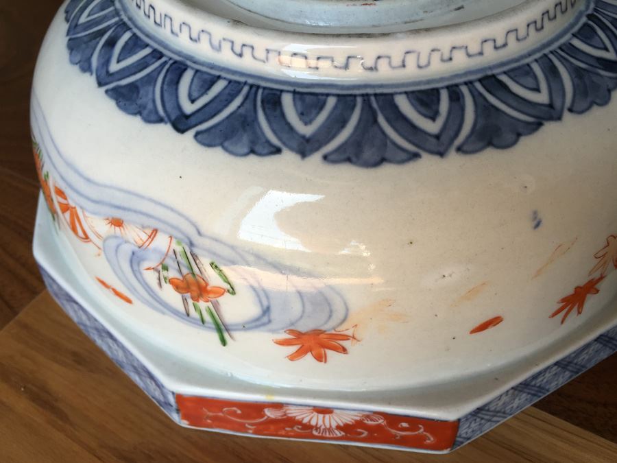 Stunning Vintage Asian Bowl With Landscape Scene [Photo 21]