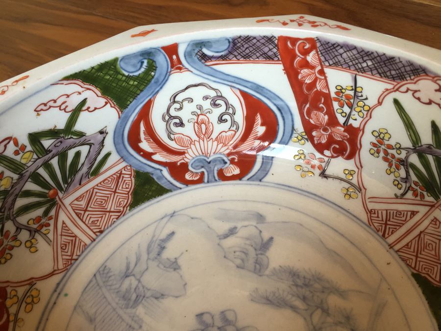 Stunning Vintage Asian Bowl With Landscape Scene [Photo 15]