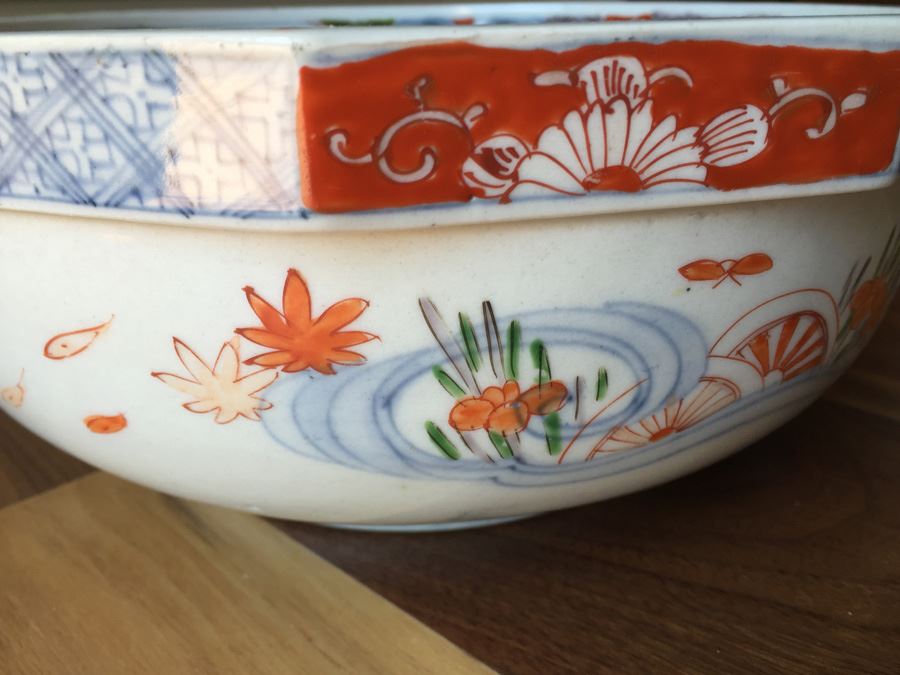 Stunning Vintage Asian Bowl With Landscape Scene [Photo 17]