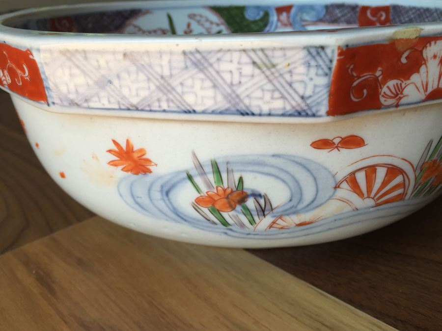 Stunning Vintage Asian Bowl With Landscape Scene [Photo 19]