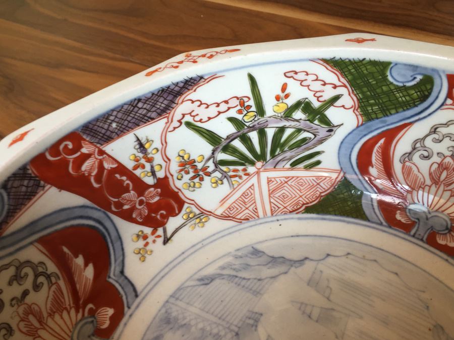 Stunning Vintage Asian Bowl With Landscape Scene [Photo 13]