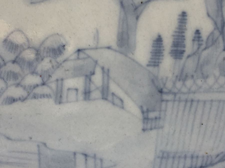 Stunning Vintage Asian Bowl With Landscape Scene [Photo 9]