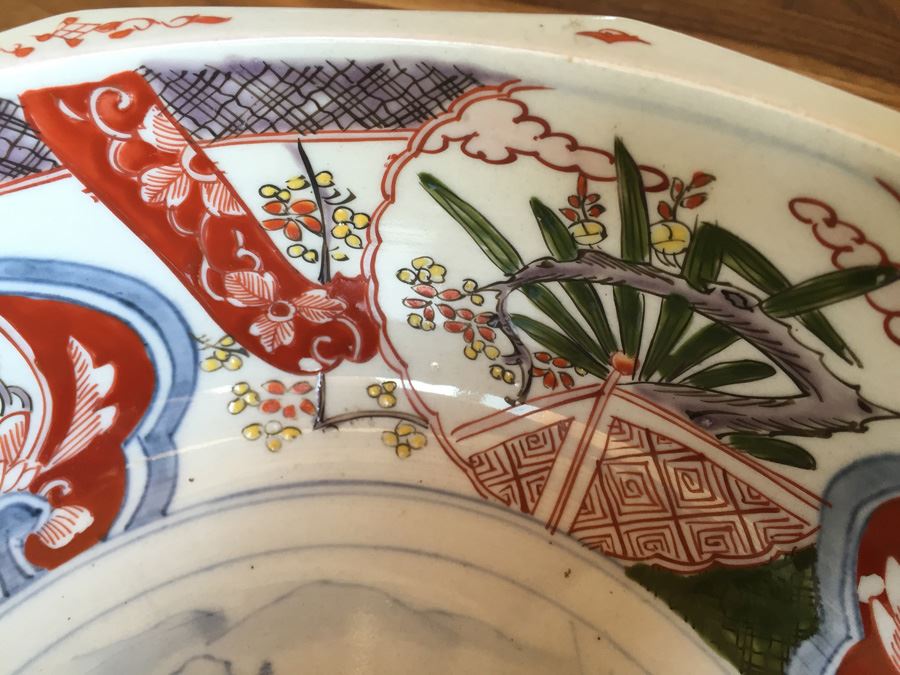 Stunning Vintage Asian Bowl With Landscape Scene [Photo 7]