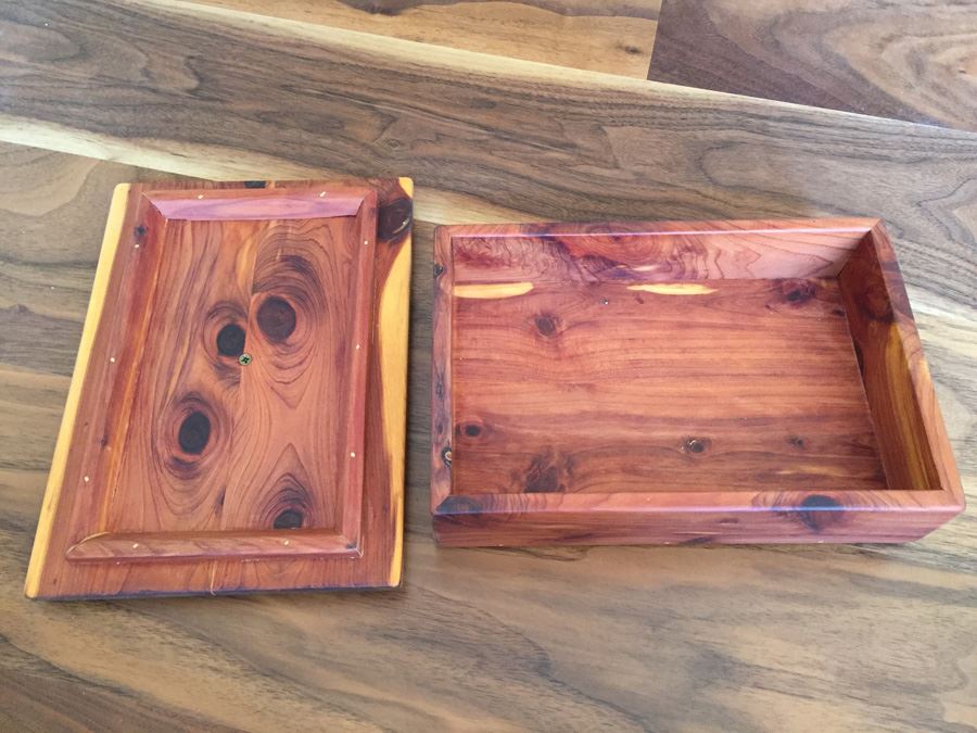 Custom Wooden Cedar Box Handcrafted By Grandfather [Photo 3]
