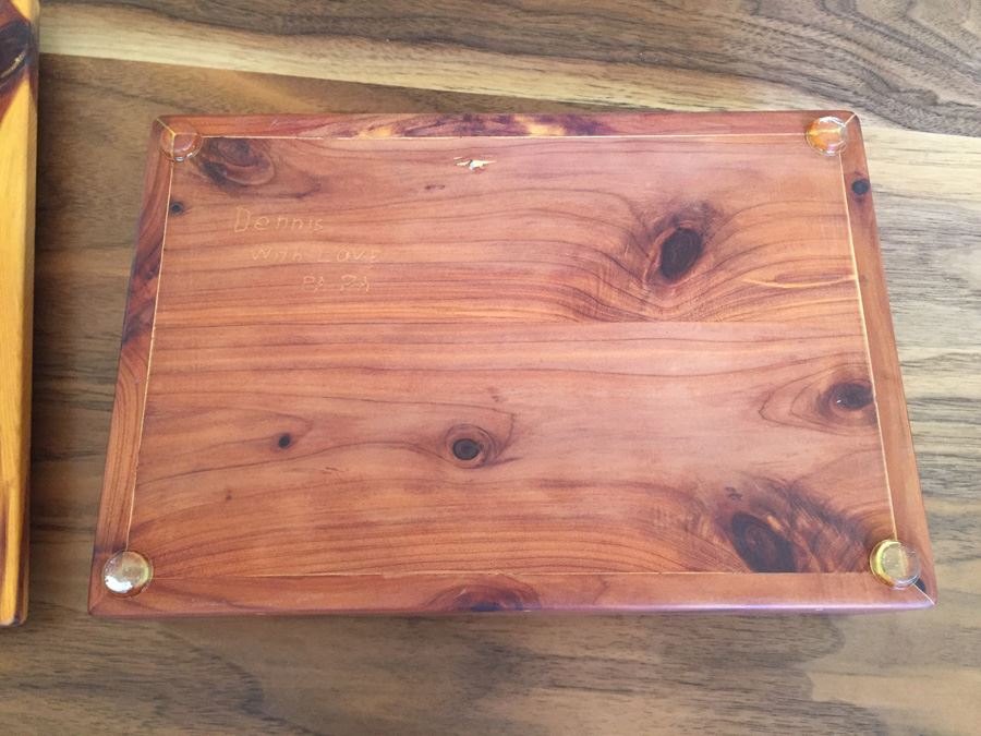 Custom Wooden Cedar Box Handcrafted By Grandfather [Photo 7]