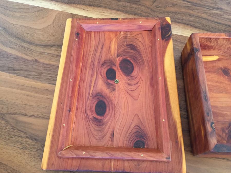 Custom Wooden Cedar Box Handcrafted By Grandfather [Photo 5]
