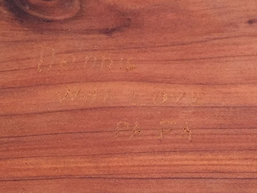 Custom Wooden Cedar Box Handcrafted By Grandfather [Photo 8]