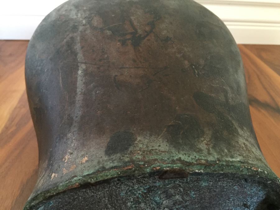 Impressive Bronze Asian HEAVY Vase Jar With Foo Dog On Lid Beautiful Patina [Photo 39]