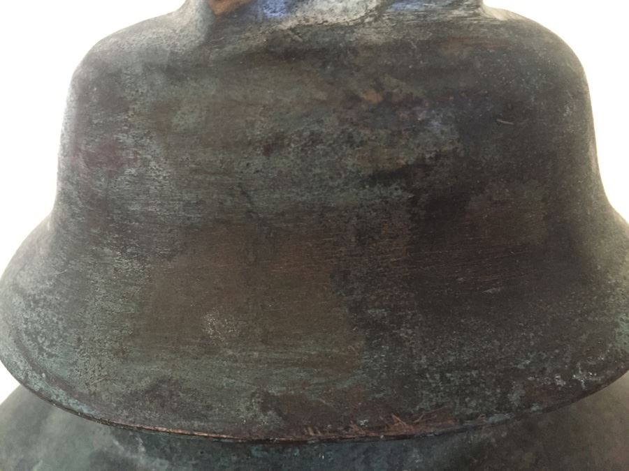 Impressive Bronze Asian HEAVY Vase Jar With Foo Dog On Lid Beautiful Patina [Photo 29]