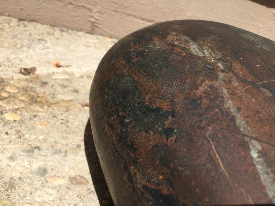 Impressive Bronze Asian HEAVY Vase Jar With Foo Dog On Lid Beautiful Patina [Photo 23]